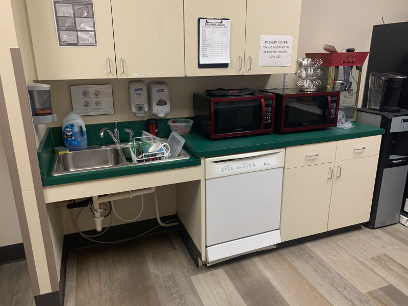 Break room before