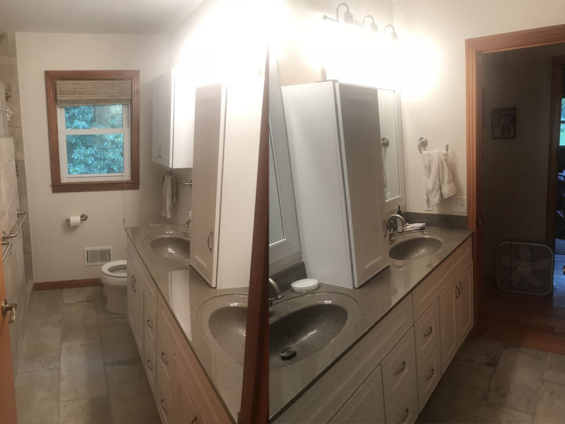 Bathroom after